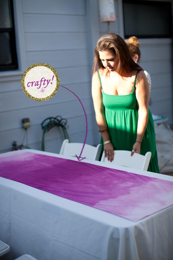 runner Practical wedding   table Ombre Wedding: an  (23) to A   Blog make How Make Runner Table