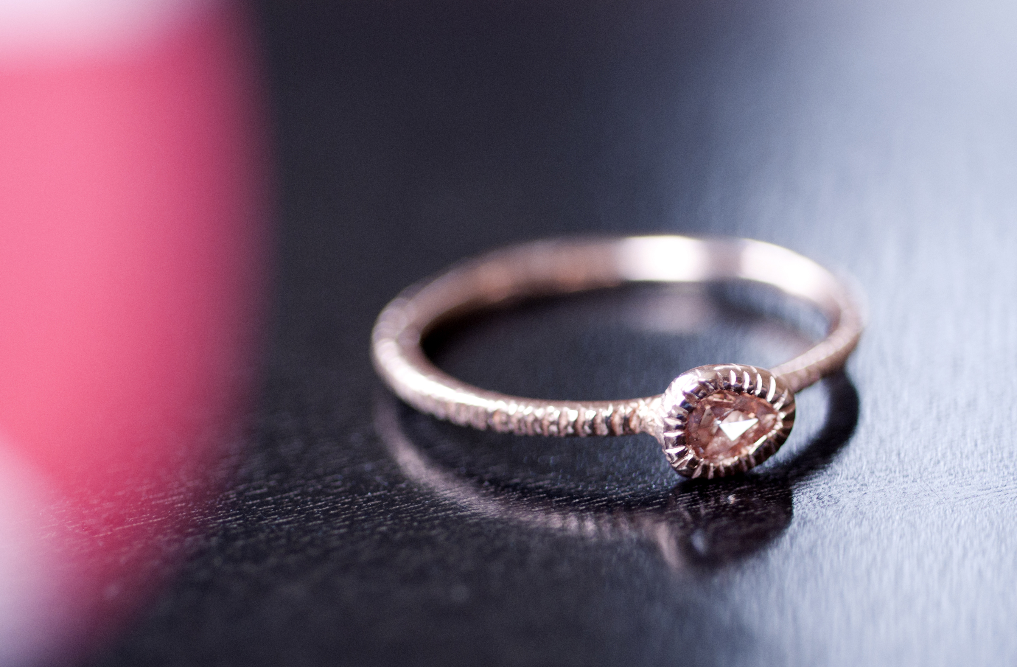 Ethical pearl engagement rings