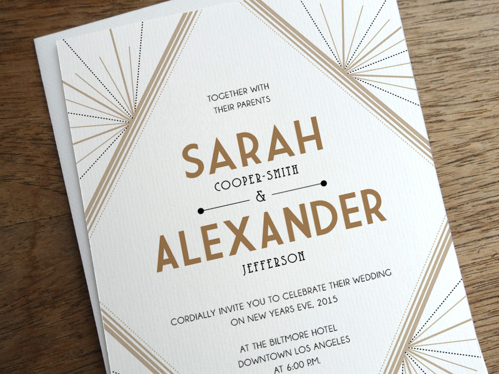 Get Modern Wedding Invitations from e.m.papers