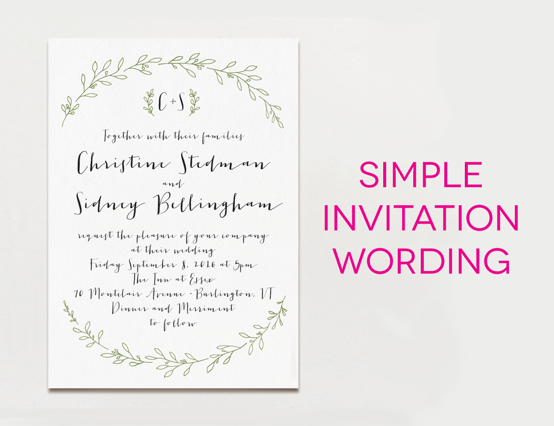 Wedding Invitation Wording Samples For Real Life 