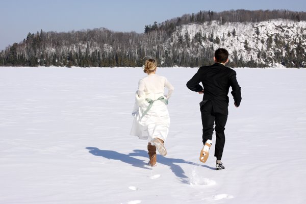 Carrie Ian's Frozen Lake Wedding A Practical Wedding Ideas for Unique