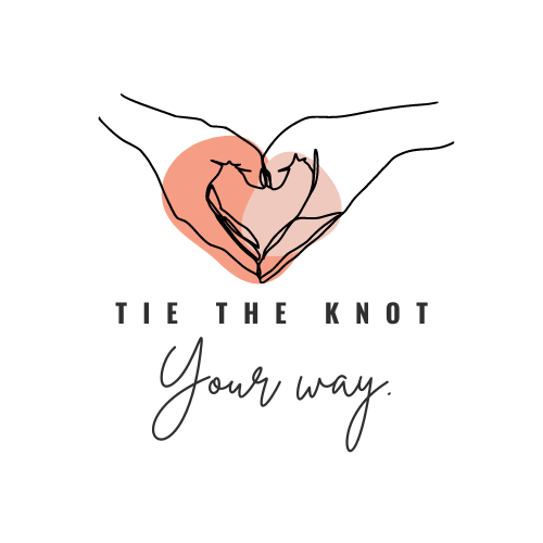 Tie the Knot, Your Way Wedding Coaching: Your love story is one of a kind, your wedding should be too logo