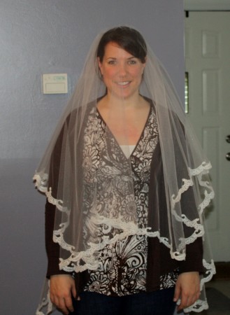 DIY wedding veil