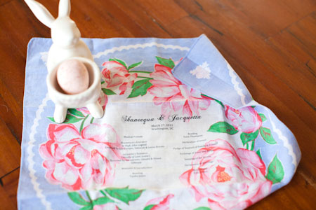 vintage handkerchief wedding