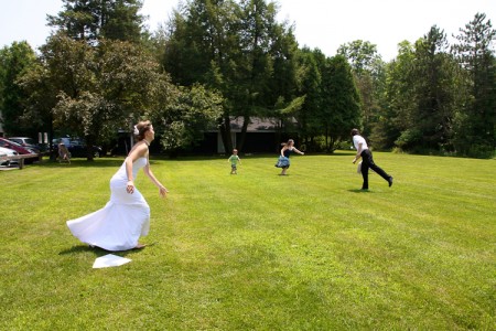 Saratoga Outdoor Wedding with Lawn Games