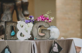 initial letters wedding decor
