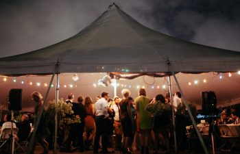 wedding reception at night | APW