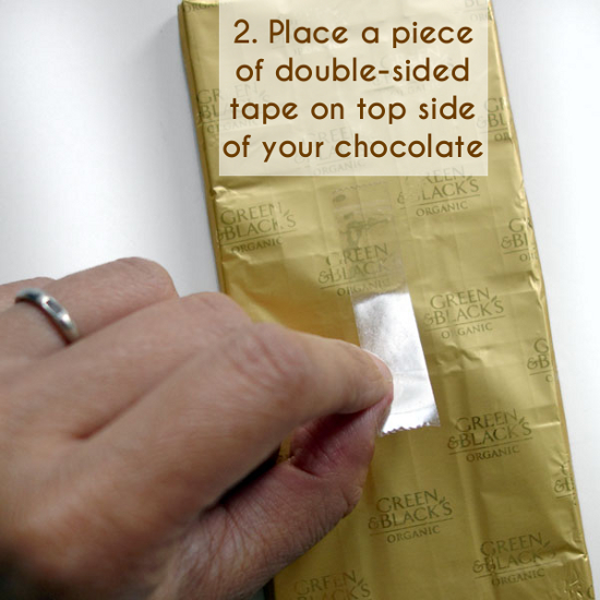 diy candy bar wrappers for wedding gifts step two
