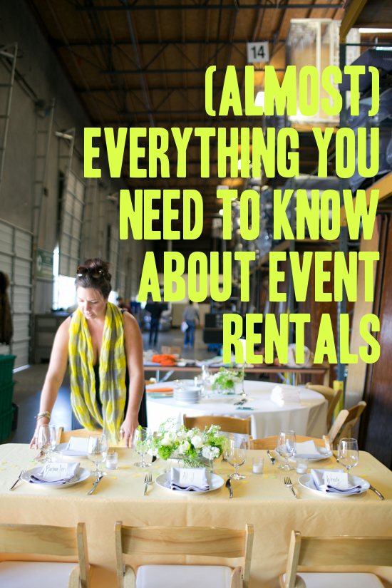 almost everything you need to know about event rentals