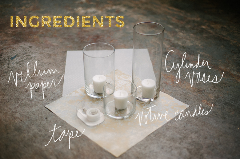 How To: Vellum Candle Centerpiece | A Practical Wedding 
