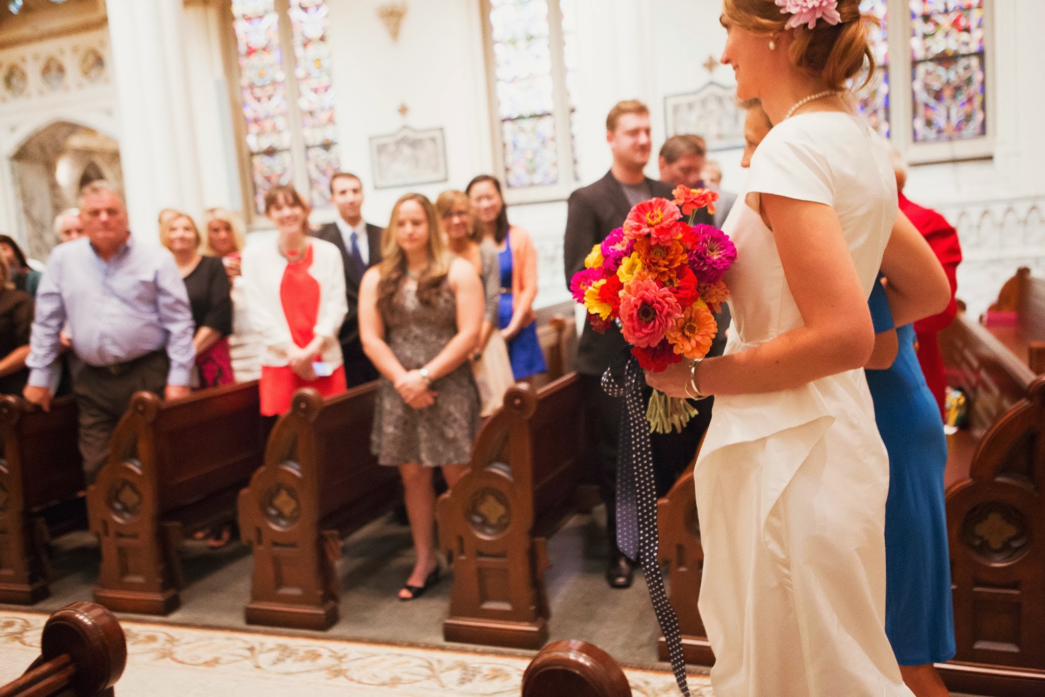 April & Scott's Gorgeous Catholic Church Wedding | A Practical Wedding (7)