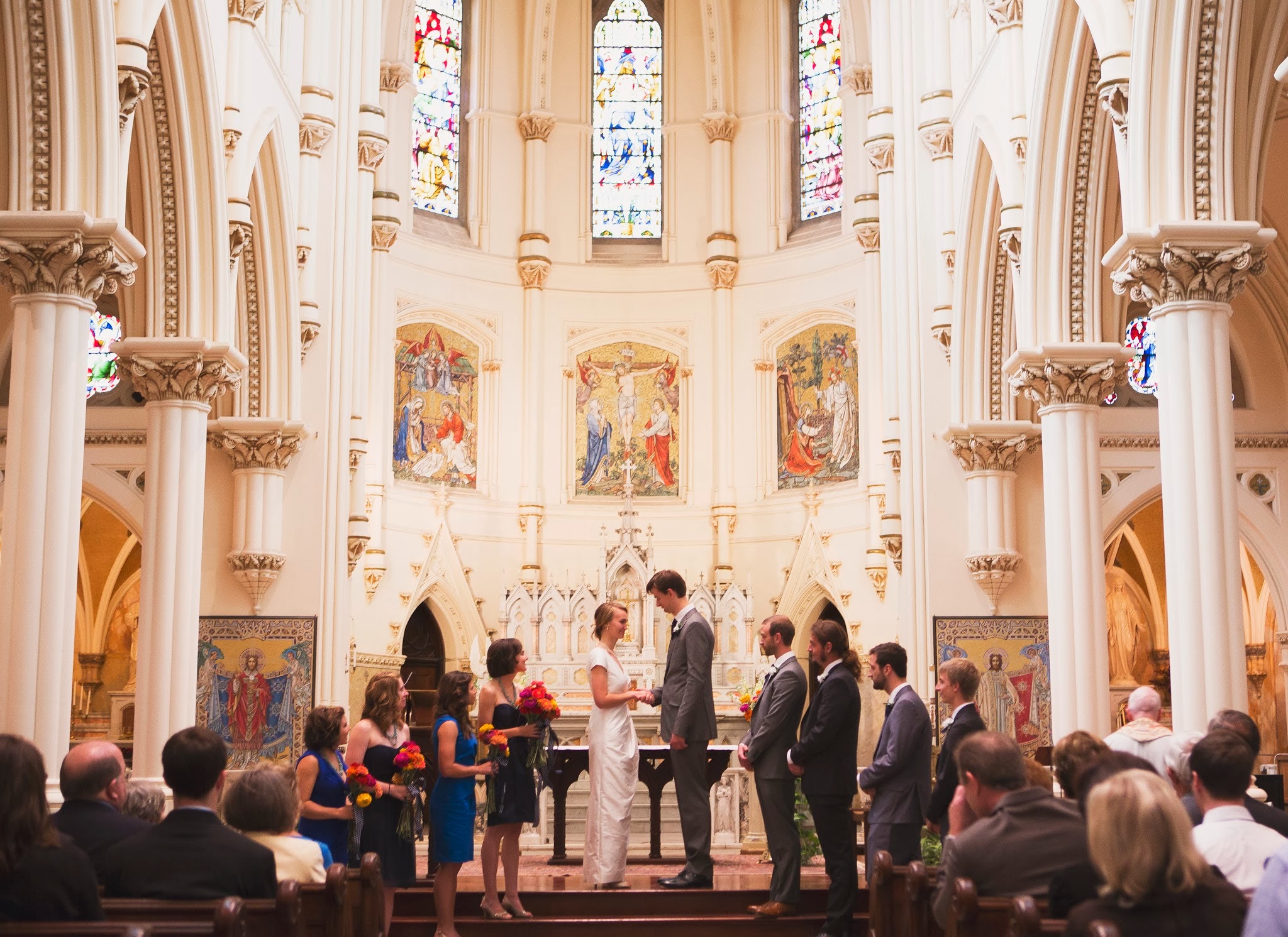April & Scott's Gorgeous Catholic Church Wedding | A Practical Wedding (10)