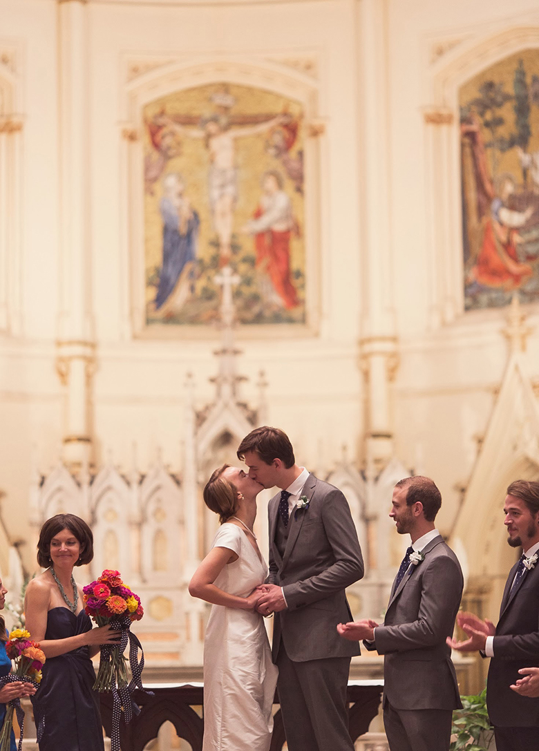 April & Scott's Gorgeous Catholic Church Wedding | A Practical Wedding (11)