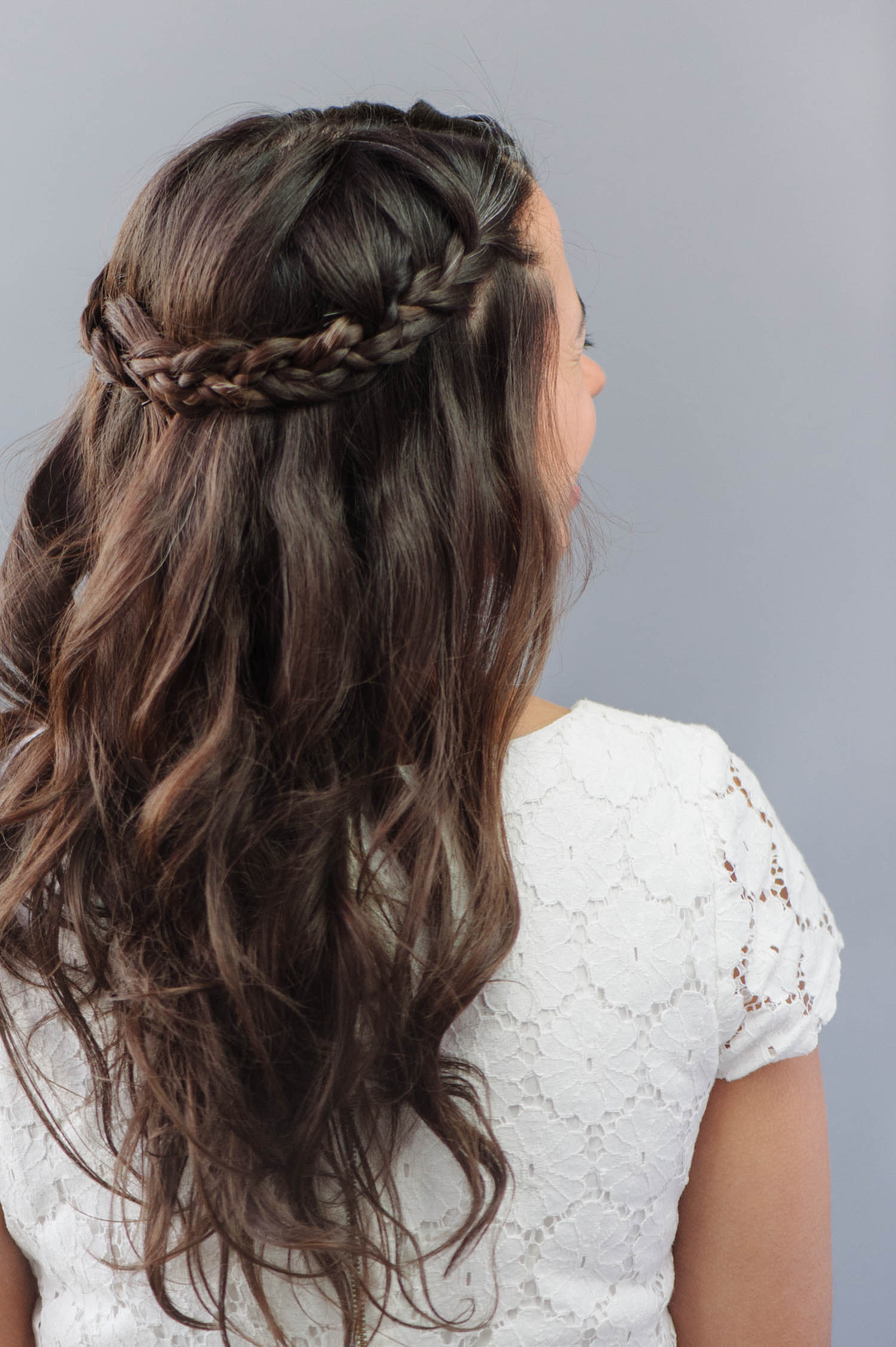 wedding hair with braid