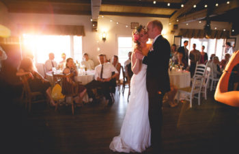 Couple dancing to a first dance song