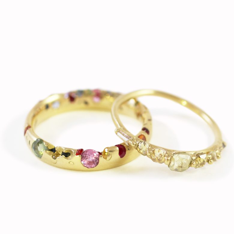 NSA APW Polly Wales confetti and yellow dia rings