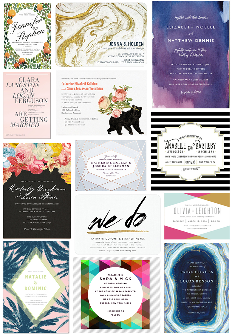 35 Stylish Wedding Invitations That You Can Actually Afford
