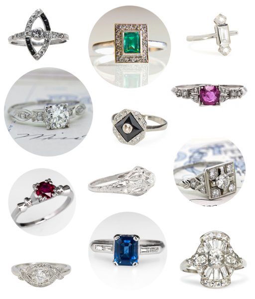 20 Vintage Platinum Engagement Rings for Under $3K | A Practical Wedding