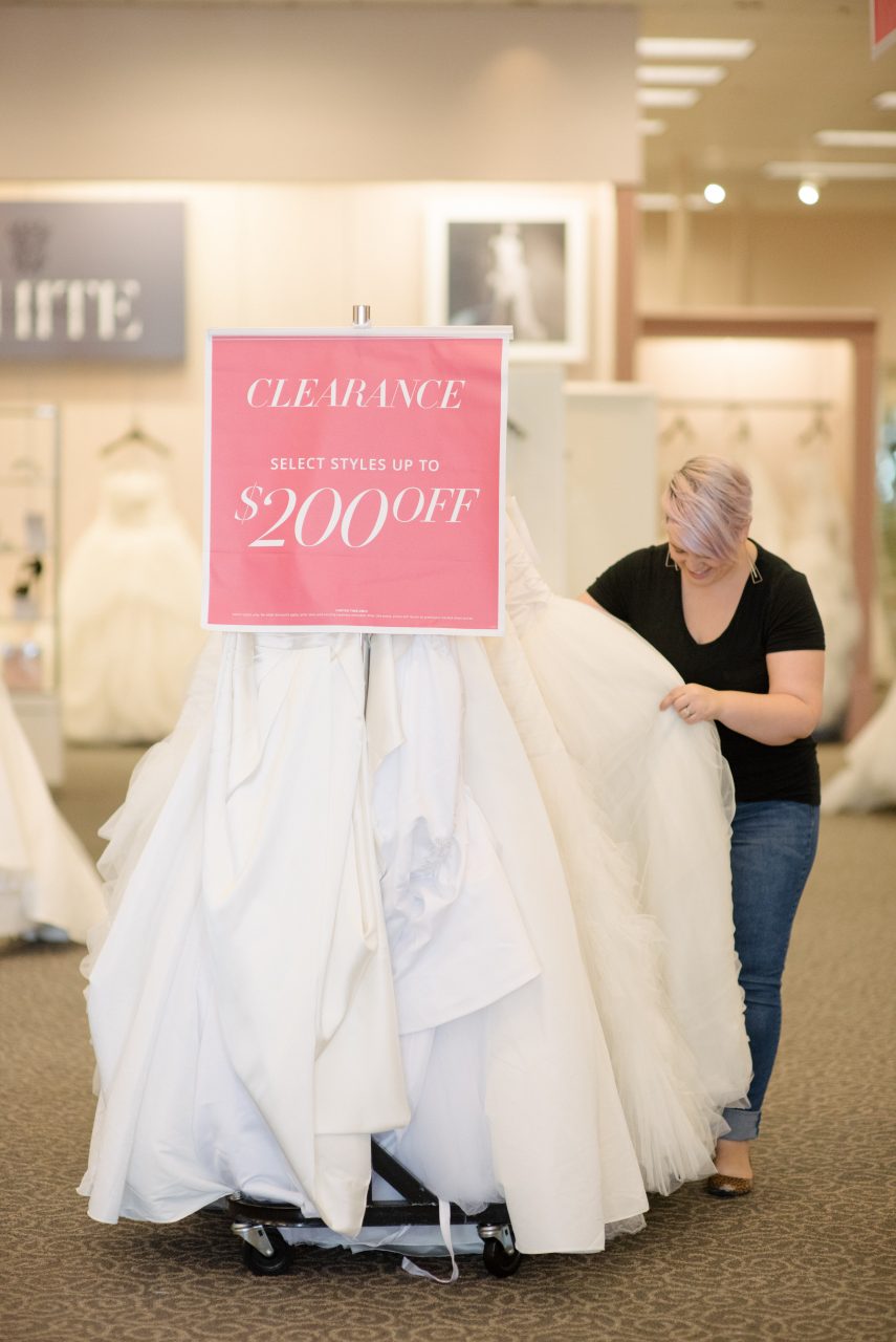 APW Goes Inside the David's Bridal Summer Sale A Practical Wedding