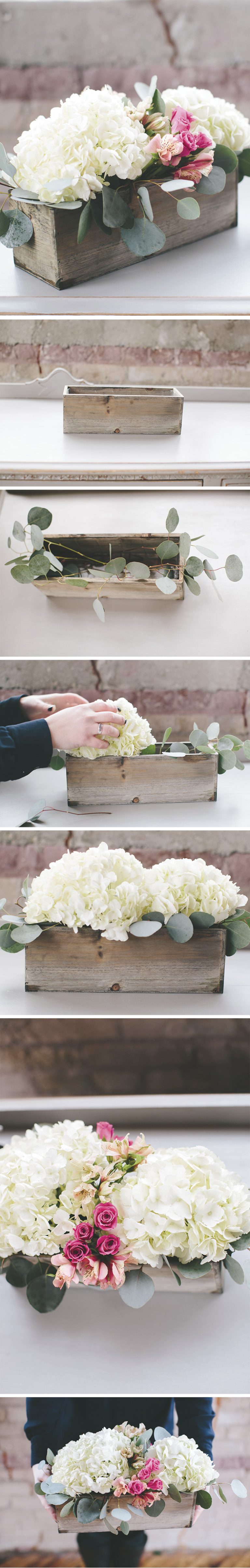 How To: A Modern DIY Hydrangea Centerpiece That Anyone Can Make | A ...