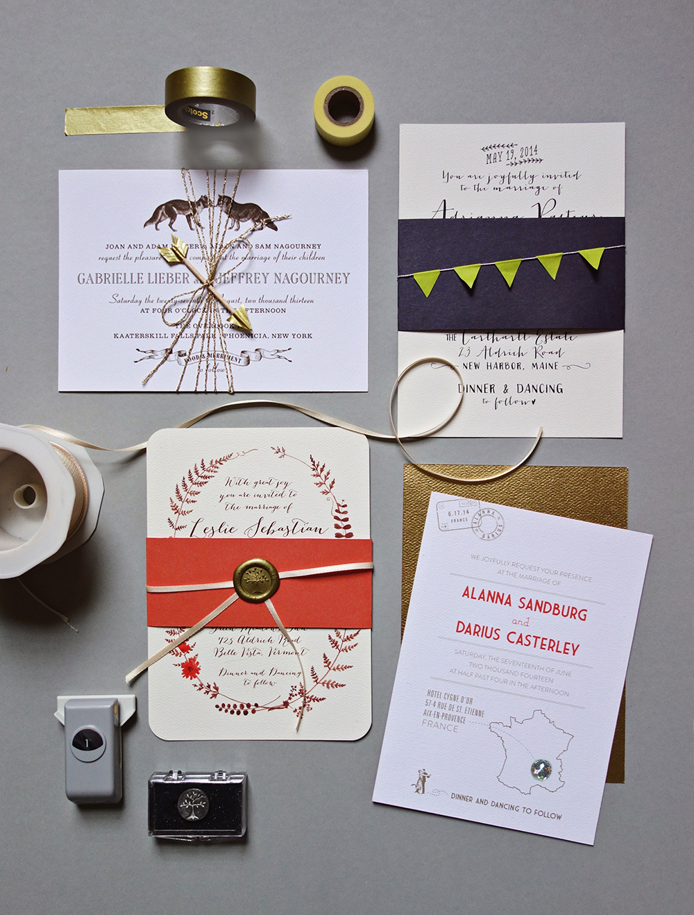 embellishments for wedding invitations