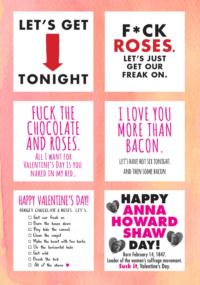 Get Down 'N Dirty With These Textable Valentine e-Cards
