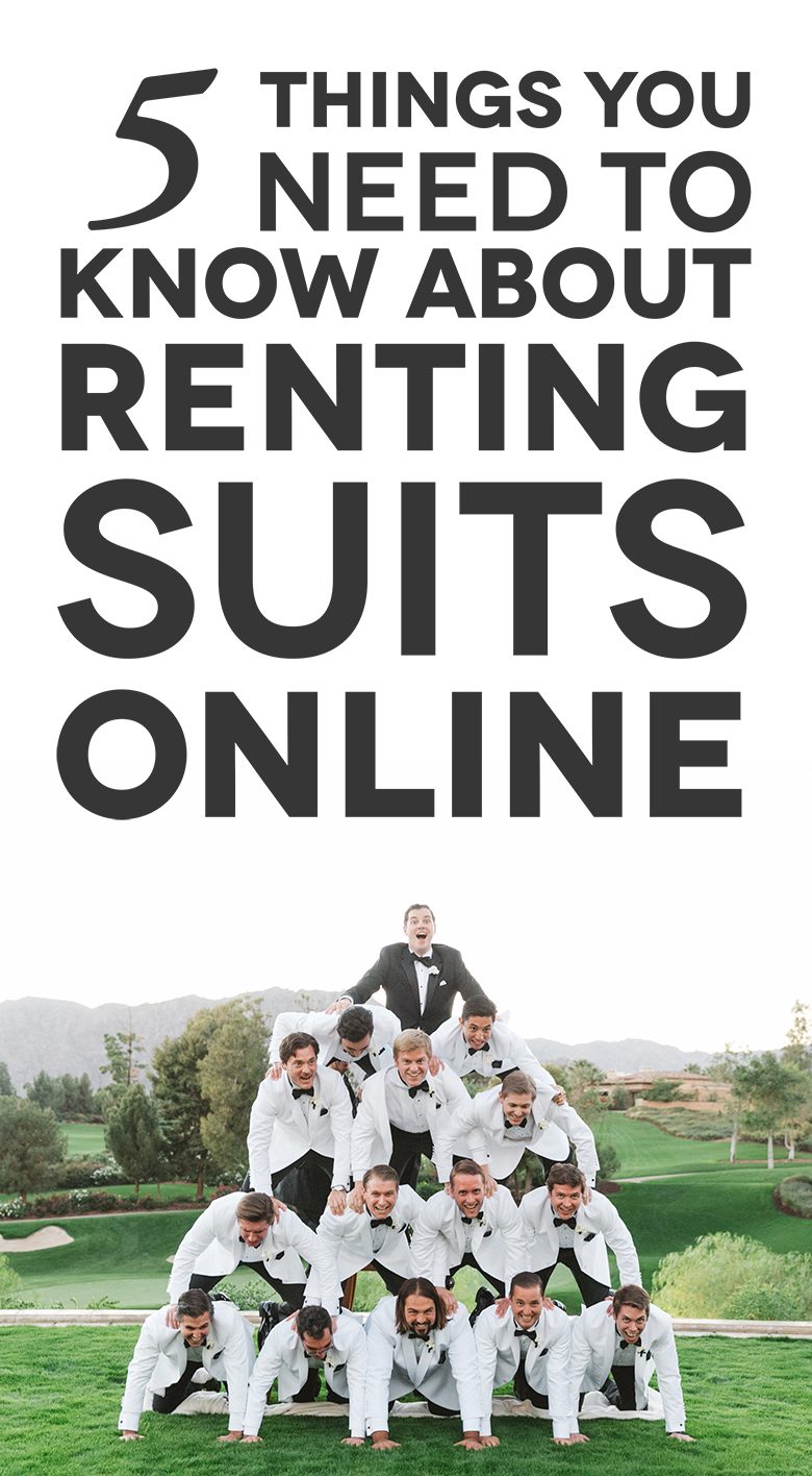 Things You Need to Know About Renting Suits Online