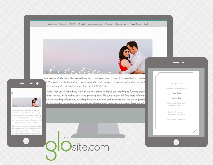 glosite wedding websites email wedding invitations simply beautiful