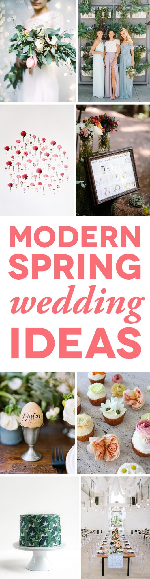 15 Modern Spring Wedding Colors and Ideas