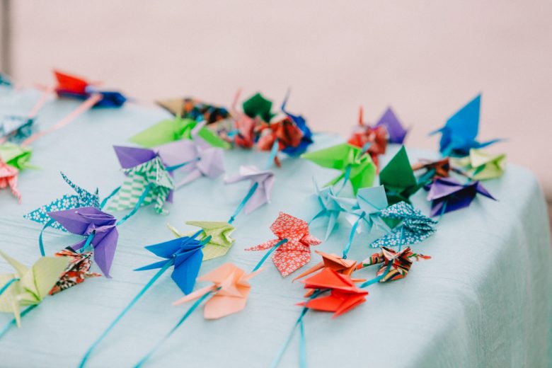 origami wedding birds