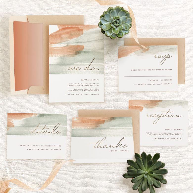canyon wedding invitation by minted