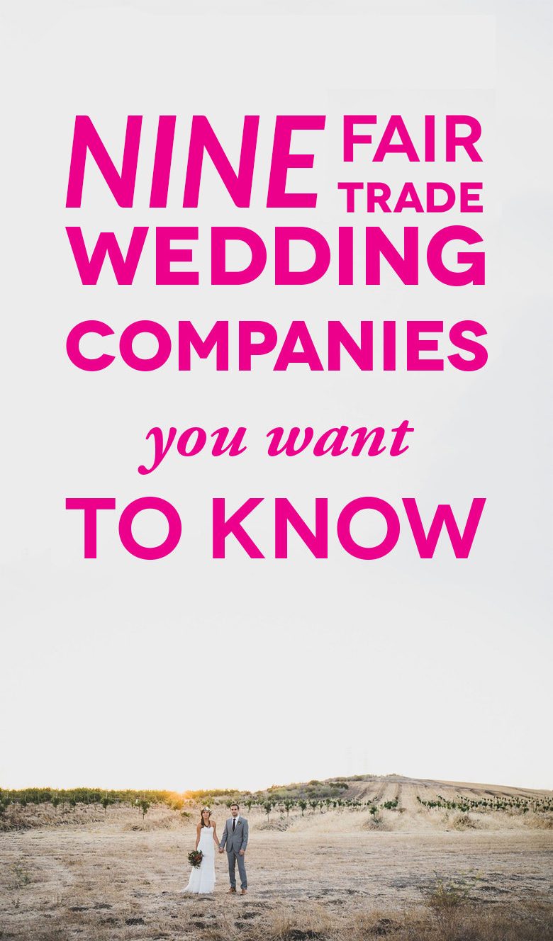 Fair Trade Wedding Companies