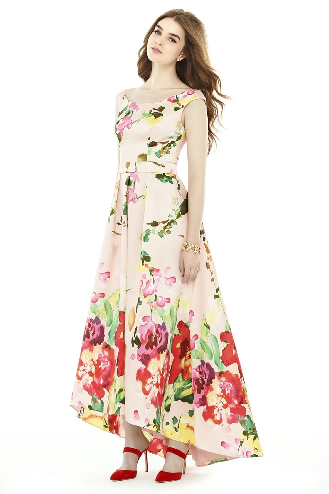 Alfred Sung long floral dress