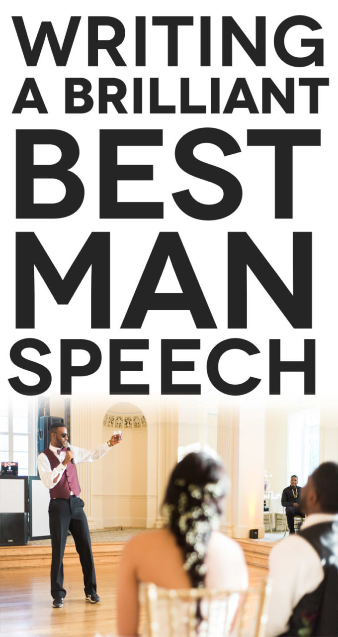 steps to writing a best man speech