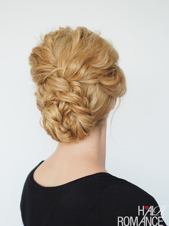 easy curly hair updo