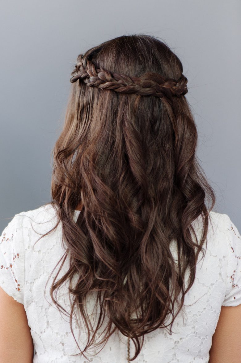 simple bridesmaid hair