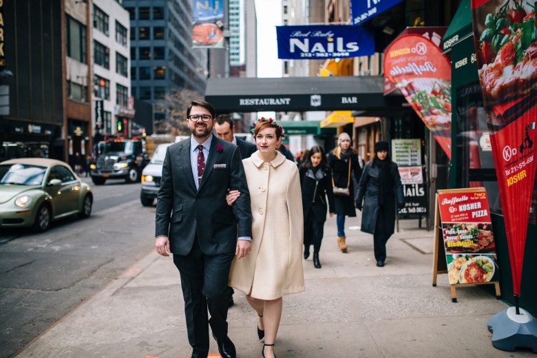 couple eloping in new york city