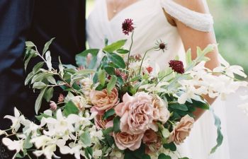 scabiosa wedding bouquet