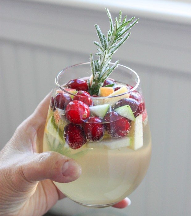 cranberry and rosemary sangria
