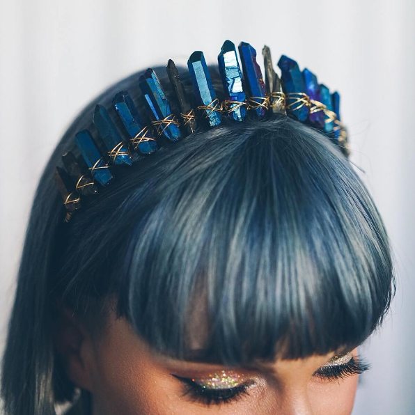 blue crystal crown
