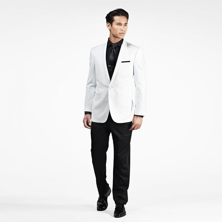 white shawl lapel tux from gentux