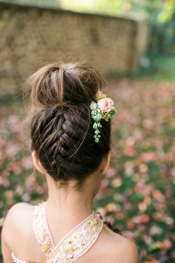 braided bun wedding updos hairstyle