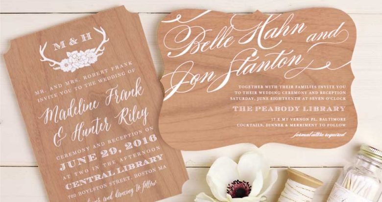 wedding invitation suite from basic invite