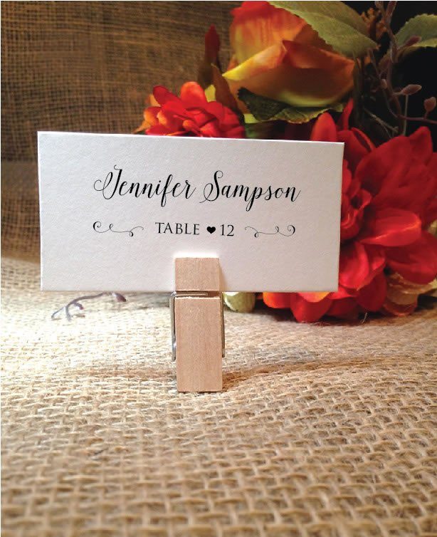 place cards from wedding cheer