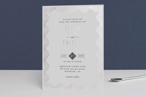 custom foil wedding invitations from minted