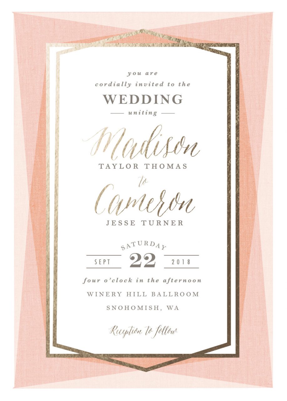 Now You Can Foil ALL THE THINGS on Your Wedding Invites | A Practical ...