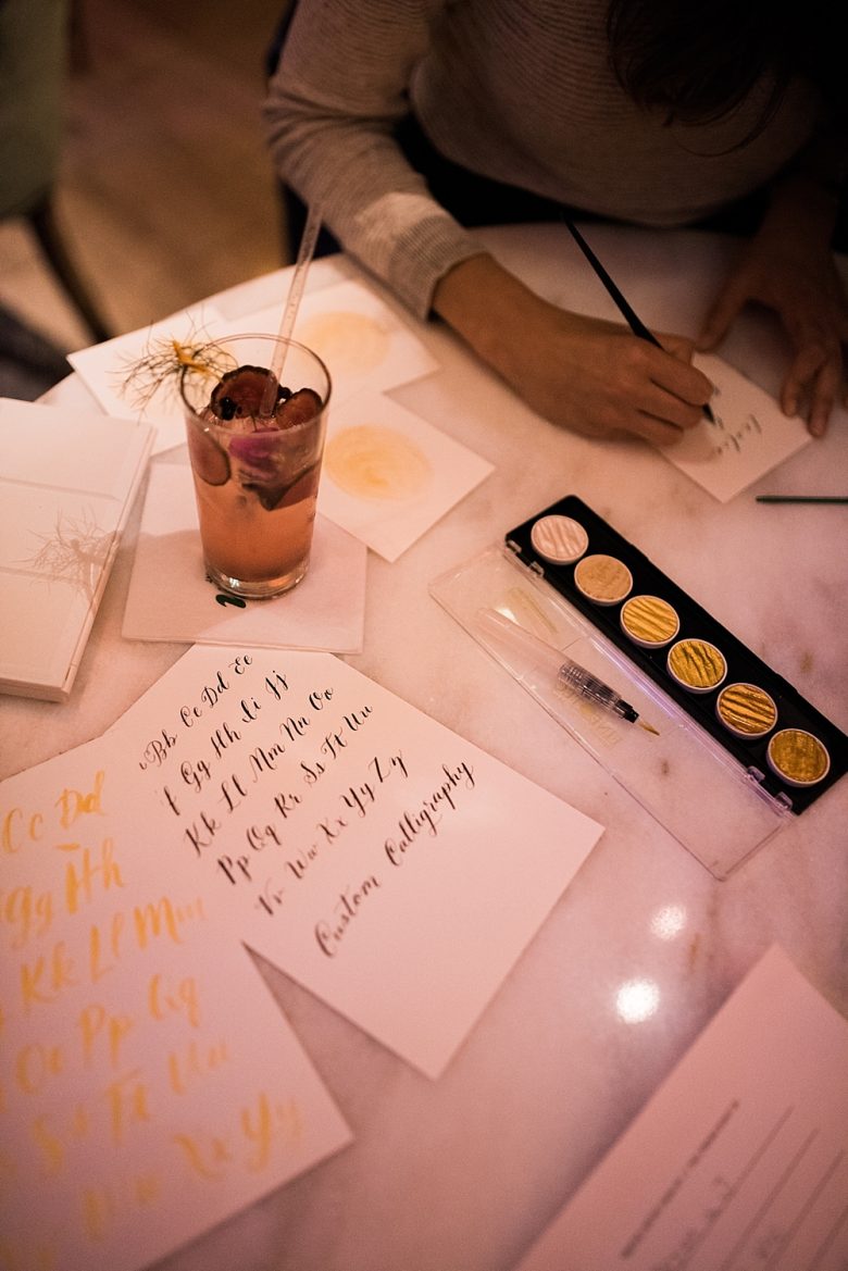 minted calligrapher at the cream event san francisco