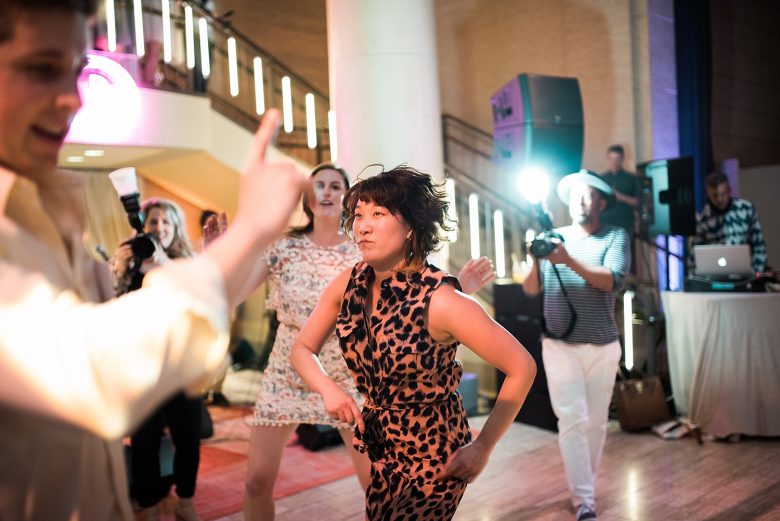 a woman dancing at the cream event 2017