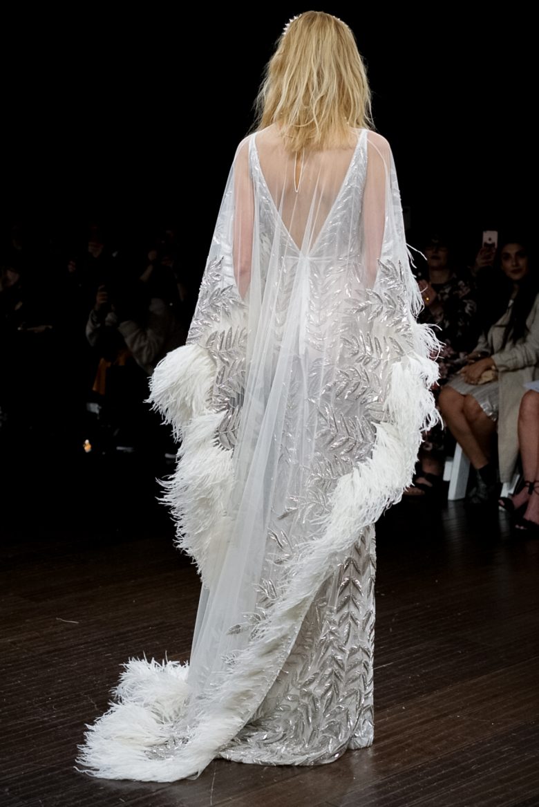 back of a wedding gown from naeem khan