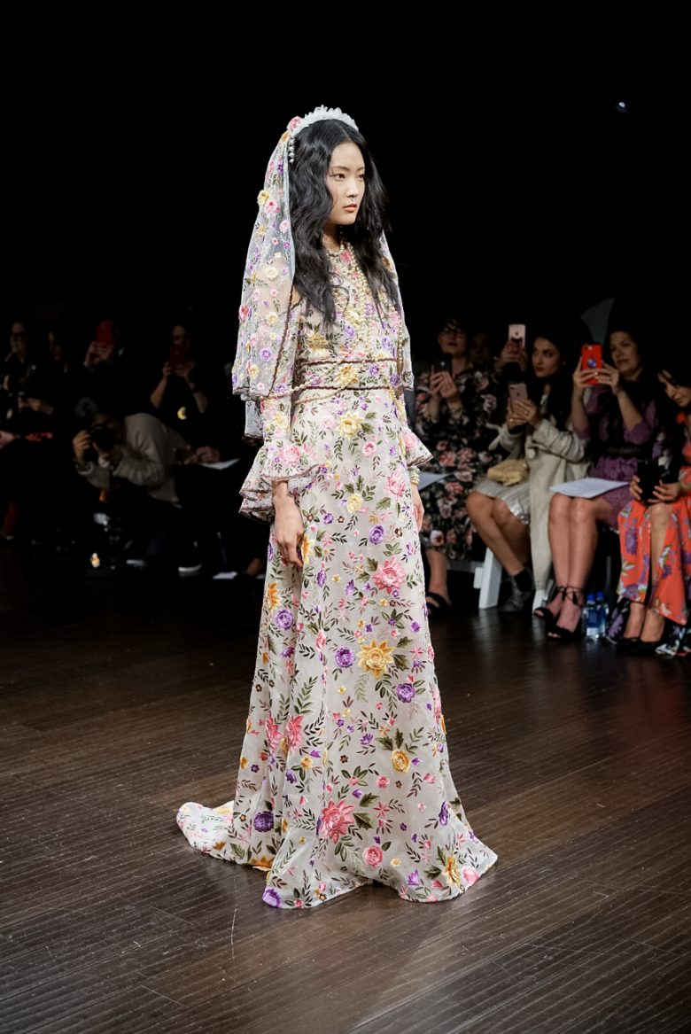 floral embroidered wedding gown from naeem khan